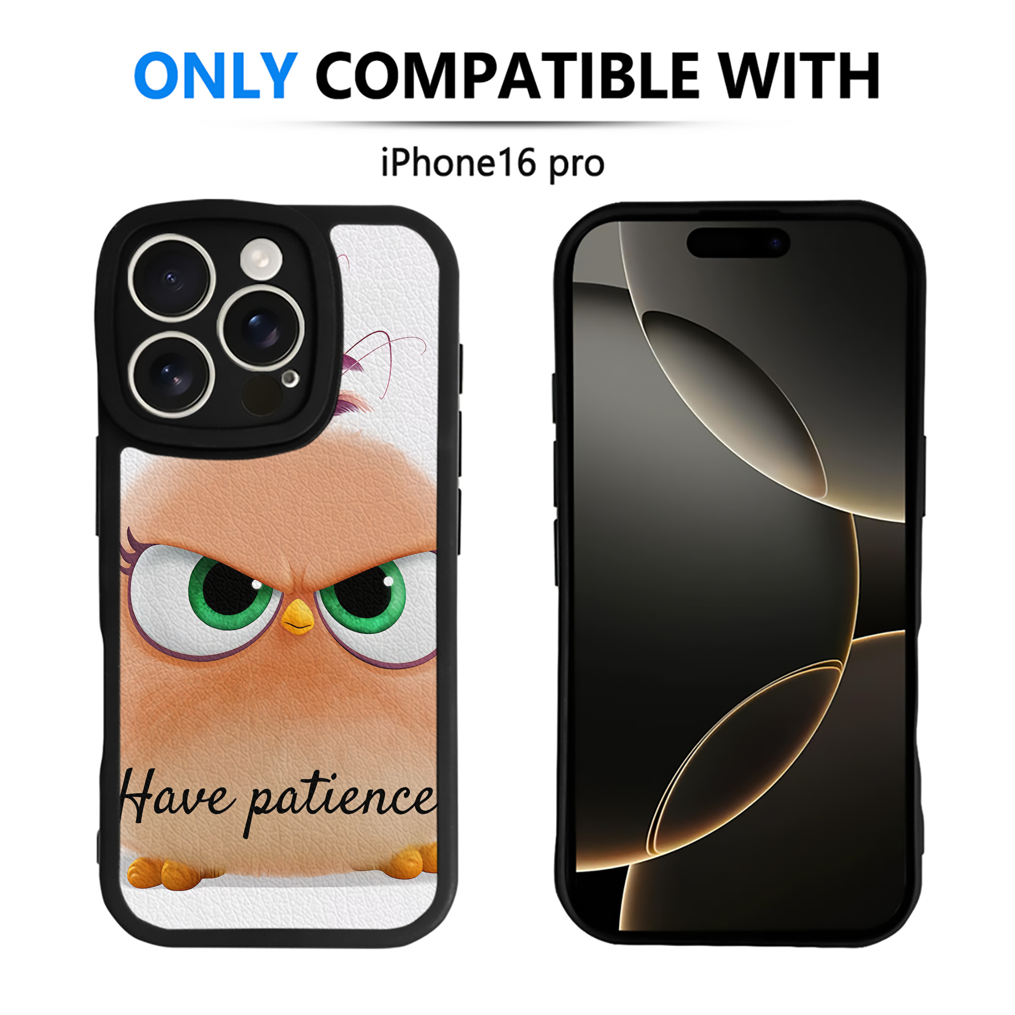 （画像用） Angry Birds アングリーバード 【iPhone 16シリーズ対応】シリコンスマホケース（レザー調） 材質：シリコン
